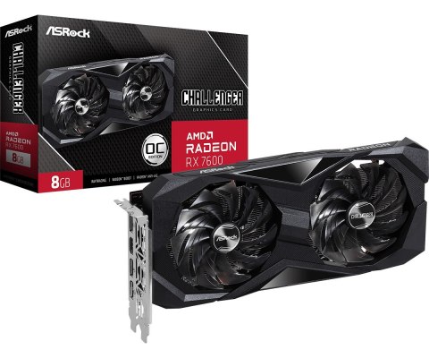 Asrock Karta graficzna ASRock Radeon RX 7600 Challenger 8GB OC Asrock Karta graficzna ASRock Radeon RX 7600 Challenger 8GB OC