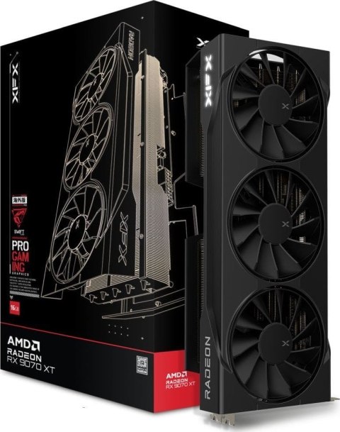 XFX Karta graf. XFX Swift RX 9070XT 3-FAN Gaming E. 16G XFX Karta graf. XFX Swift RX 9070XT 3-FAN Gaming E. 16G