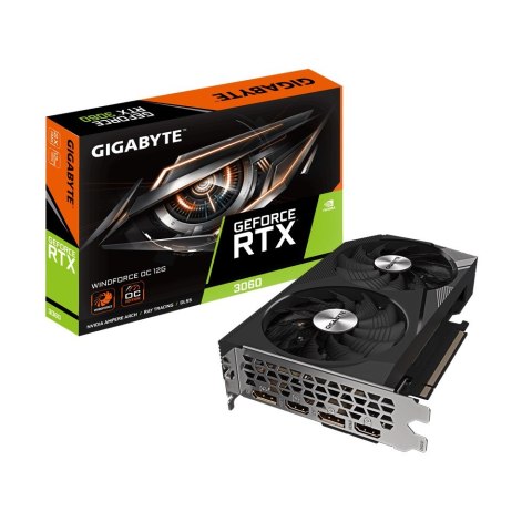 Gigabyte Karta graficzna Gigabyte GeForce RTX 3060 WINDFORCE OC 12GB rev. 2.0 GDDR6 Gigabyte Karta graficzna Gigabyte GeForce RTX 3060 WINDFORCE OC 12GB rev. 2.0 GDDR6