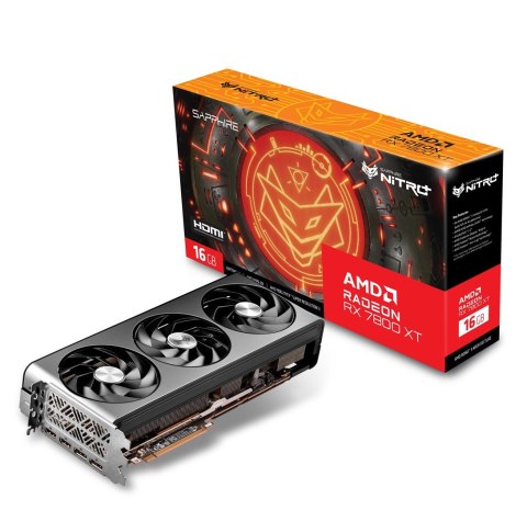 Sapphire Karta graficzna SAPPHIRE RADEON RX 7800 XT NITRO+ GAMING OC 16GB GDDR6 Sapphire Karta graficzna SAPPHIRE RADEON RX 7800 XT NITRO+ GAMING OC 16GB GDDR6