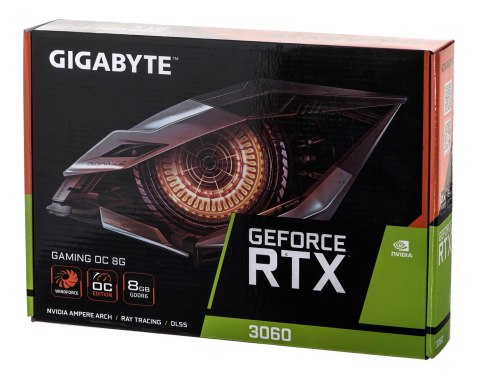 Gigabyte Karta graficzna Gigabyte GeForce RTX 3060 GAMING OC 8GB rev. 2.0 GDDR6 Gigabyte Karta graficzna Gigabyte GeForce RTX 3060 GAMING OC 8GB rev. 2.0 GDDR6