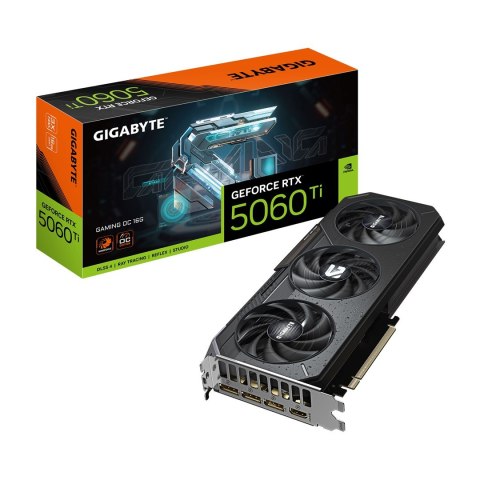 Gigabyte Karta graficzna Gigabyte GeForce RTX 5060 Ti GAMING OC 16GB Gigabyte Karta graficzna Gigabyte GeForce RTX 5060 Ti GAMING OC 16GB