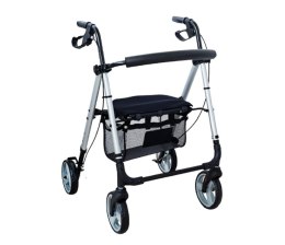 ARmedical Podpórka rehabilitacyjna 4-kołowa Prestig Ultra light srebrna AR-006