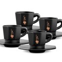 BIALETTI Bialetti zestaw 4 czarnych filiżanek ze spodkami