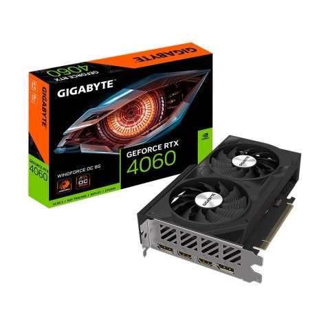 Gigabyte Karta graficzna Gigabyte GeForce RTX 4060 WINDFORCE OC 8GB GDDR6 Gigabyte Karta graficzna Gigabyte GeForce RTX 4060 WINDFORCE OC 8GB GDDR6