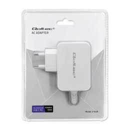 Qoltec QOLTEC ZASILACZ SIECIOWY 65W | 5-20.3V | 2-3.25A | USB TYP C | PD | BIAŁY