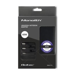 Qoltec QOLTEC ZASILACZ SPECJALIZOWANY DO ACER | 65W | 3 WTYCZKI