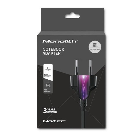 Qoltec Zasilacz Qoltec 51516.90W do notebooka DELL (19,5 V; 4,62 A; 90W; 4.5 mm x 3 mm) Qoltec Zasilacz Qoltec 51516.90W do notebooka DELL (19,5 V; 4,62 A; 90W; 4.5 mm x 3 mm)
