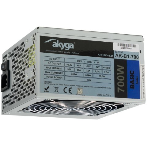 Akyga Zasilacz Akyga AK-B1-700 (700 W; Pasywne; 120 mm) Akyga Zasilacz Akyga AK-B1-700 (700 W; Pasywne; 120 mm)