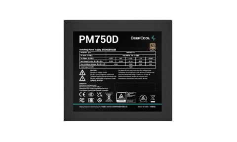 DEEPCOOL Zasilacz DeepCool PM750D 750W 80 Plus Gold DEEPCOOL Zasilacz DeepCool PM750D 750W 80 Plus Gold