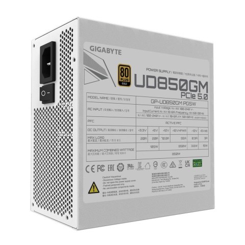 Gigabyte Zasilacz Gigabyte UD850GM PG5W 850W 80+ Gold White Gigabyte Zasilacz Gigabyte UD850GM PG5W 850W 80+ Gold White