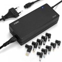 IBOX UNIWERSALNY ZASILACZ DO LAPTOPA I-BOX IUZ120WA AUTO, 10 WTYCZEK