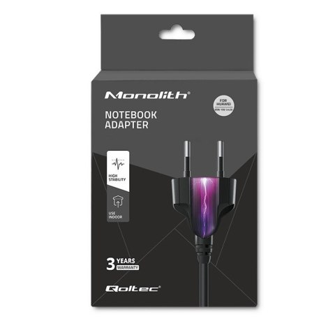 Qoltec Zasilacz sieciowy Qoltec 51751 do notebooka Huawei (19 V; 3,42 A; 65W; 4 mm x 1.7 mm) Qoltec Zasilacz sieciowy Qoltec 51751 do notebooka Huawei (19 V; 3,42 A; 65W; 4 mm x 1.7 mm)