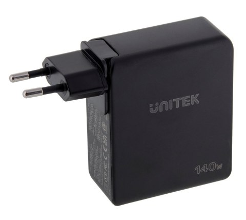 UNITEK UNITEK ŁADOWARKA GAN 2X USB-C, USB-A, 140W UNITEK UNITEK ŁADOWARKA GAN 2X USB-C, USB-A, 140W