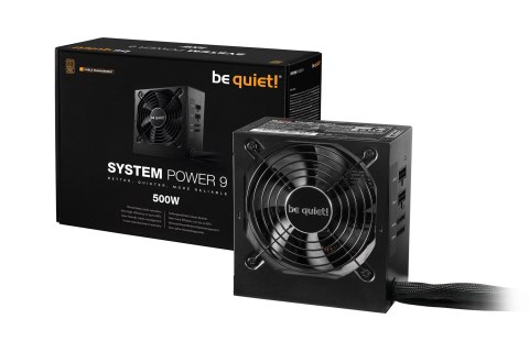 BE QUIET! Zasilacz BE QUIET! SYSTEM POWER 9 BN301 (500 W; Aktywne; 120 mm) BE QUIET! Zasilacz BE QUIET! SYSTEM POWER 9 BN301 (500 W; Aktywne; 120 mm)