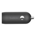 Belkin BELKIN ŁADOWARKA SAMOCHODOWA 30W USB-C, PD,PPS, CZARNA + KABEL USB-C