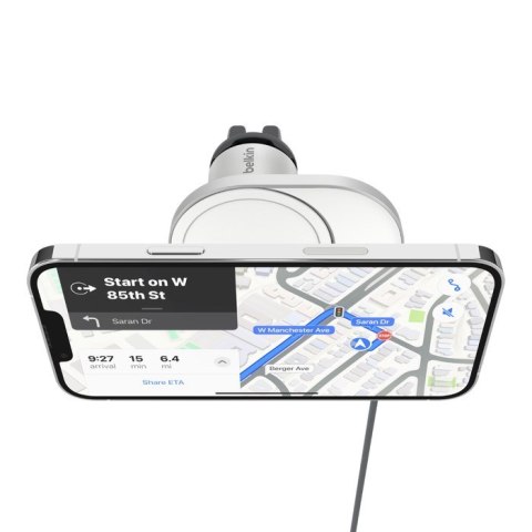 Belkin BELKIN ŁADOWARKA SAMOCHODOWA MAGNETYCZNA QI2 15W, KABEL 1.5M Belkin BELKIN ŁADOWARKA SAMOCHODOWA MAGNETYCZNA QI2 15W, KABEL 1.5M