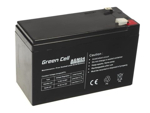 Green Cell GREEN CELL AKUMULATOR ŻELOWY AGM04 12V 7AH Green Cell GREEN CELL AKUMULATOR ŻELOWY AGM04 12V 7AH