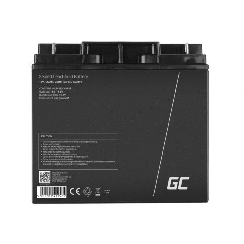 Green Cell GREEN CELL AKUMULATOR ŻELOWY AGM10 12V 20AH Green Cell GREEN CELL AKUMULATOR ŻELOWY AGM10 12V 20AH