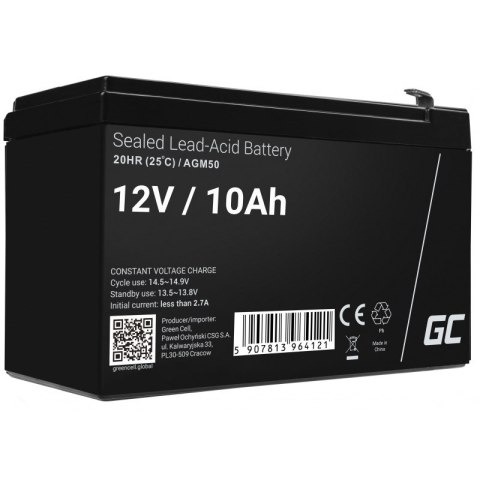 Green Cell GREEN CELL AKUMULATOR ŻELOWY/AGM AGM50 12V 10AH