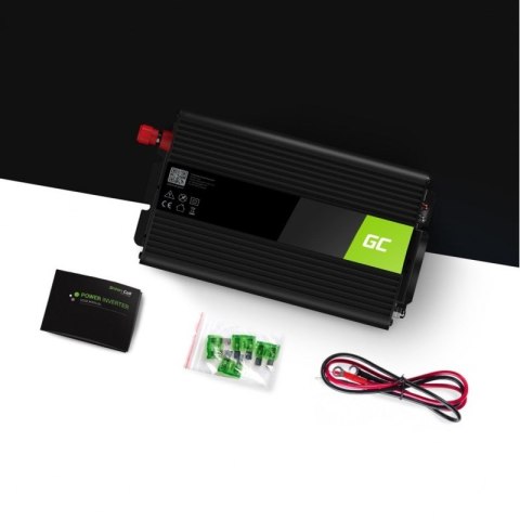 Green Cell GREEN CELL PRZETWORNICA INV08 12V-230V 1000W/2000W MODYFIKOWANA SINUSOIDA Green Cell GREEN CELL PRZETWORNICA INV08 12V-230V 1000W/2000W MODYFIKOWANA SINUSOIDA