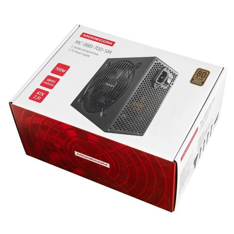 MODECOM MODECOM ZASILACZ MC-B88-700SM 80+ BRONZE 230V EU MODECOM MODECOM ZASILACZ MC-B88-700SM 80+ BRONZE 230V EU