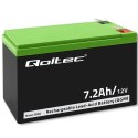 Qoltec QOLTEC AKUMULATOR AGM 12V | 7.2AH | MAX 108A