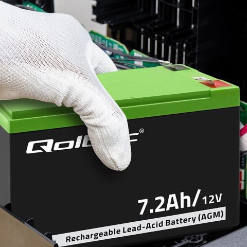 Qoltec QOLTEC AKUMULATOR AGM 12V | 7.2AH | MAX 108A Qoltec QOLTEC AKUMULATOR AGM 12V | 7.2AH | MAX 108A