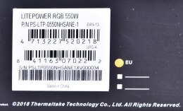 Thermaltake Zasilacz Thermaltake Litepower RGB PS-LTP-0550NHSANE-1 (550 W; Aktywne; 120 mm)