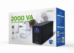 ENERGENIE ENERGENIE ZASILACZ AWARYJNY UPS AVR 2000VA LCD, 3X C13, 2X SCHUKO, USB, RJ45