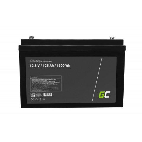 Green Cell GREEN CELL AKUMULATOR LIFEPO4 CAV13 12/12,8V 125AH 1600WH / M8 Green Cell GREEN CELL AKUMULATOR LIFEPO4 CAV13 12/12,8V 125AH 1600WH / M8
