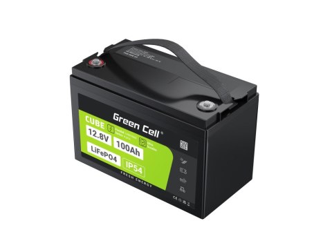 Green Cell GREEN CELL AKUMULATOR LIFEPO4 CUBE 100AH 12V/12.8V 1280WH LFPGC12V100AH Green Cell GREEN CELL AKUMULATOR LIFEPO4 CUBE 100AH 12V/12.8V 1280WH LFPGC12V100AH
