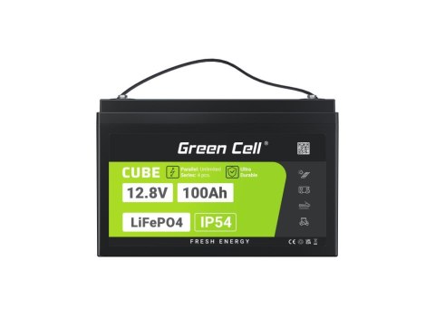 Green Cell GREEN CELL AKUMULATOR LIFEPO4 CUBE 100AH 12V/12.8V 1280WH LFPGC12V100AH Green Cell GREEN CELL AKUMULATOR LIFEPO4 CUBE 100AH 12V/12.8V 1280WH LFPGC12V100AH