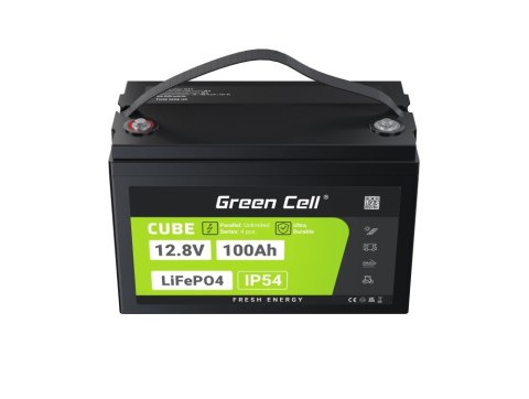 Green Cell GREEN CELL AKUMULATOR LIFEPO4 CUBE 100AH 12V/12.8V 1280WH LFPGC12V100AH Green Cell GREEN CELL AKUMULATOR LIFEPO4 CUBE 100AH 12V/12.8V 1280WH LFPGC12V100AH