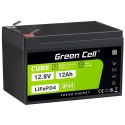 Green Cell GREEN CELL AKUMULATOR LIFEPO4 CUBE 12AH 12V/12.8V 153.6WH LFPGC12V12AH