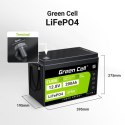 Green Cell GREEN CELL AKUMULATOR LIFEPO4 CUBE 200AH 12V/12.8V 2560WH LFPGC12V200AH