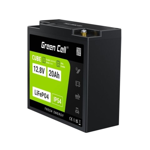 Green Cell GREEN CELL AKUMULATOR LIFEPO4 CUBE 20AH 12V/12.8V 256WH LFPGC12V20AH Green Cell GREEN CELL AKUMULATOR LIFEPO4 CUBE 20AH 12V/12.8V 256WH LFPGC12V20AH