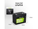 Green Cell GREEN CELL AKUMULATOR LIFEPO4 CUBE 80AH 12V/12.8V 1024WH LFPGC12V80AH