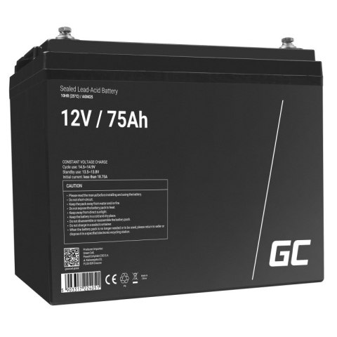 Green Cell GREEN CELL AKUMULATOR ŻELOWY AGM25 12V 75AH Green Cell GREEN CELL AKUMULATOR ŻELOWY AGM25 12V 75AH