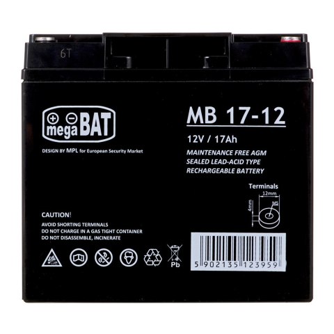 MPL POWER ELEKTRO Akumulator MPL MB 17-12 (12V DC; 17000mAh) MPL POWER ELEKTRO Akumulator MPL MB 17-12 (12V DC; 17000mAh)