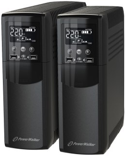 POWER WALKER Zasilacz awaryjny UPS POWER WALKER VI 600 CSW FR (Desktop; 600VA)