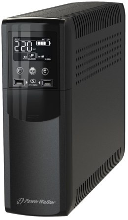 POWER WALKER Zasilacz awaryjny UPS POWER WALKER VI 600 CSW FR (Desktop; 600VA)