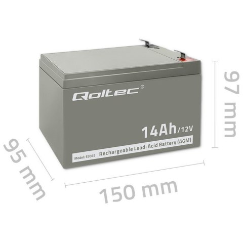 Qoltec Akumulator bezobsługowy Qoltec 53045 Qoltec Akumulator bezobsługowy Qoltec 53045