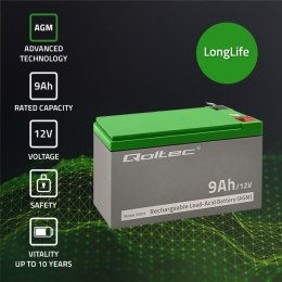 Qoltec Akumulator żelowy Qoltec 53031