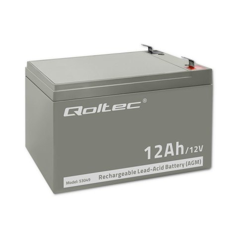 Qoltec QOLTEC AKUMULATOR AGM | 12V | 12AH Qoltec QOLTEC AKUMULATOR AGM | 12V | 12AH