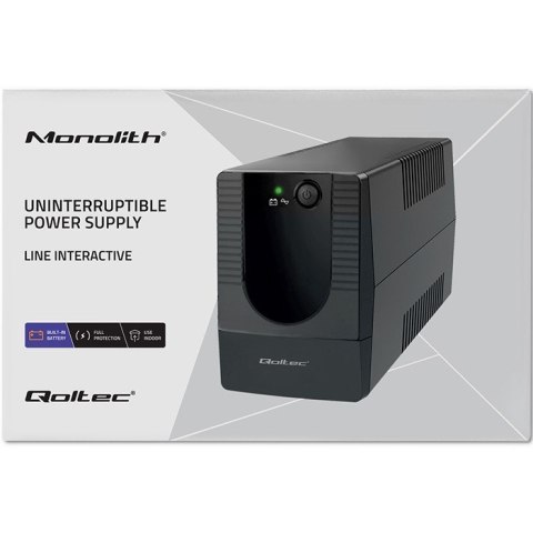 Qoltec QOLTEC ZASILACZ AWARYJNY UPS LINE INTERACTIVE | MONOLITH | 1000VA | 600W Qoltec QOLTEC ZASILACZ AWARYJNY UPS LINE INTERACTIVE | MONOLITH | 1000VA | 600W