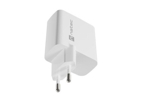 NATEC NATEC ŁADOWARKA RIBERA GAN 1X USB-A + 1X USB-C 65W BIAŁA NUC-2144 NATEC NATEC ŁADOWARKA RIBERA GAN 1X USB-A + 1X USB-C 65W BIAŁA NUC-2144