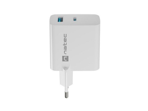 NATEC NATEC ŁADOWARKA RIBERA GAN 1X USB-A + 1X USB-C 65W BIAŁA NUC-2144 NATEC NATEC ŁADOWARKA RIBERA GAN 1X USB-A + 1X USB-C 65W BIAŁA NUC-2144
