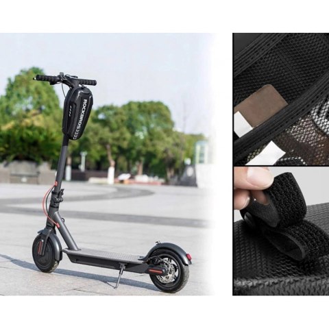 Rockbros Torba rowerowa Rockbros B62-1 na kierownicę lub ramę 3 l - czarna Rockbros Torba rowerowa Rockbros B62-1 na kierownicę lub ramę 3 l - czarna