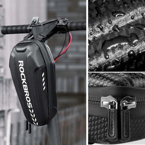 Rockbros Torba rowerowa Rockbros B62-1 na kierownicę lub ramę 3 l - czarna Rockbros Torba rowerowa Rockbros B62-1 na kierownicę lub ramę 3 l - czarna